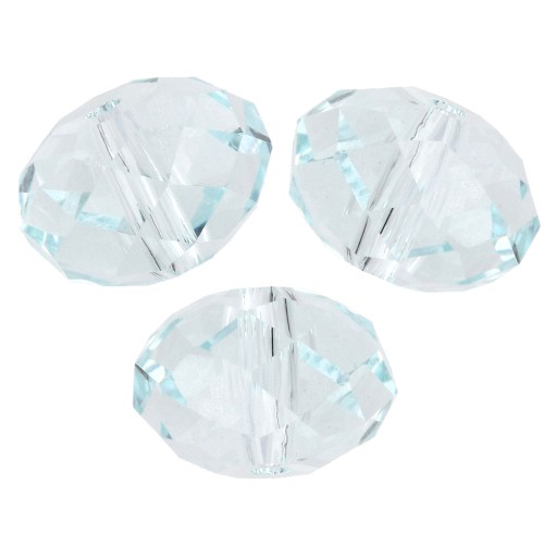 Perle ronde aplatie Swarovski 5040 8 mm - Light Azore x1