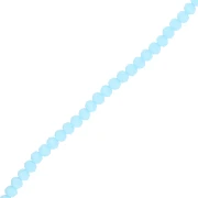 Perles rondelles facettées - rondes aplaties - 4.5x4 mm Sky Blue Frosted x40cm