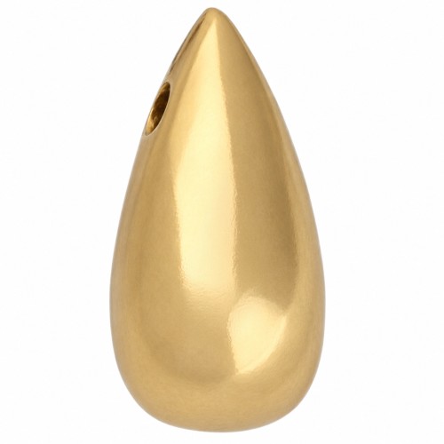 Perle plate dague 9x5.5 mm - Plaqué Or 3 microns x1