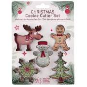Set d'emporte-pièces - motif Noël - en acier inoxydable x5|raw }}