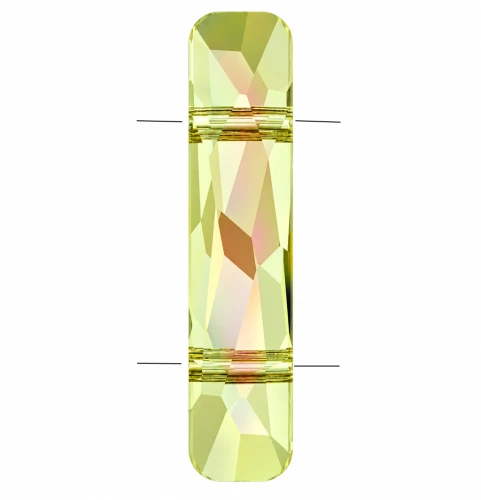 Perle à 2 trous - Column bead Swarovski 5535 23.5x5 mm - Crystal Luminous Green x1