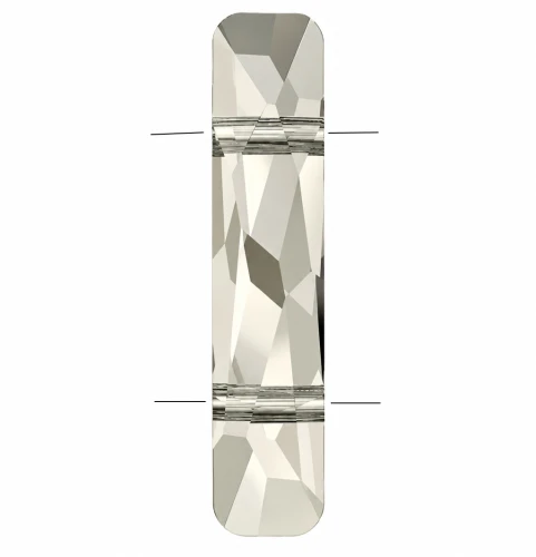 Perle à 2 trous - Column bead Swarovski 5535 23.5x5 mm - Crystal Silver Shade x1