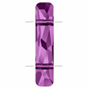 Perle à 2 trous - Column bead Swarovski 5535 23.5x5 mm - Amethyst x1