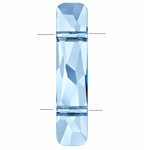 Perle à 2 trous - Column bead Swarovski 5535 23.5x5 mm - Aquamarine x1