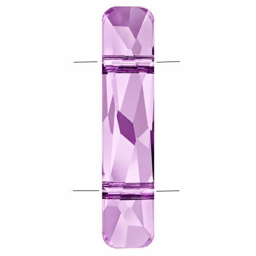 Perle à 2 trous - Column bead Swarovski 5535 23.5x5 mm - Light Amethyst x1