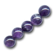 Perle ronde en pierre gemme Amethyste 12 mm x1|raw }}