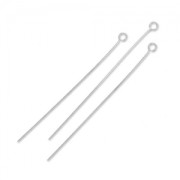 Clous tête ronde 50x0.55 mm souple Placage argent fin x10|raw }}