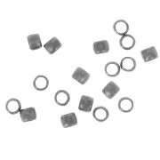 Perles à écraser 2 mm argenté vieilli  x200