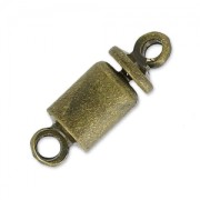 Fermoir caoutchouc 12 mm bronze x1