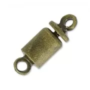 Fermoir caoutchouc 12 mm bronze x1