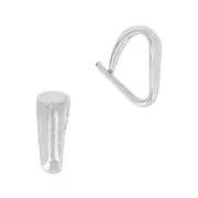 Attaches pendentifs  7 mm argenté x100