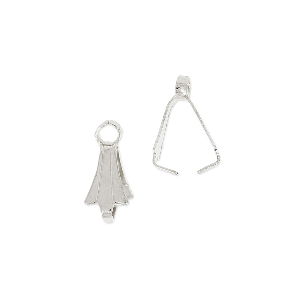 Lot De 10 Bélières (liens De Suspension) En Argent Tibétain - 8 Mm, Couleur Argenté