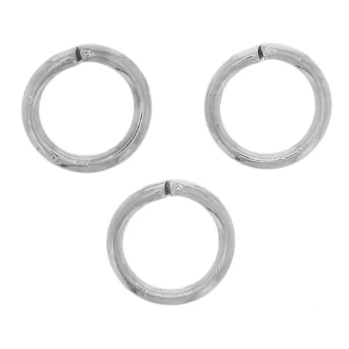 Anneaux ouverts 5x0.7 mm argenté x50