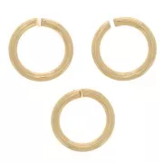 Anneaux ouverts  5x0.7 mm doré x50