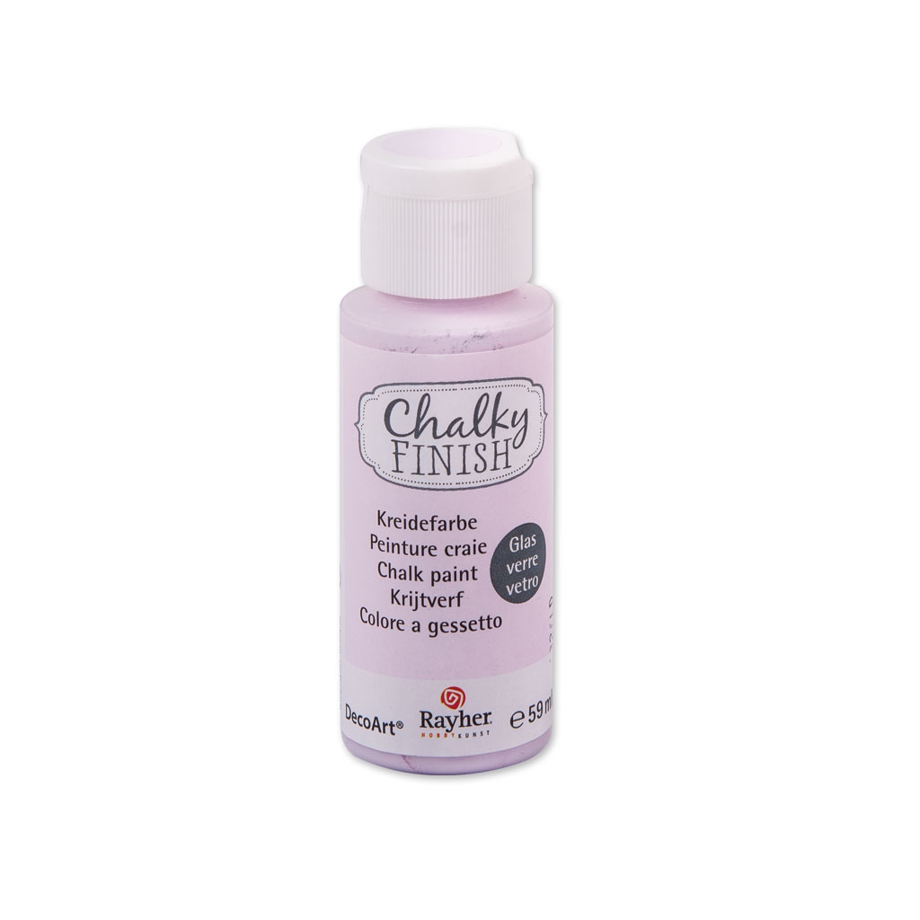 Peinture craie Chalky Finish pour verre Rose Poudré (n°270 ...