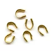 Protections pour fil cablé 0.46mm doré à l'or fin x20