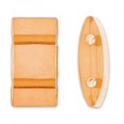 Perles synthétiques 2 trous Ovale Carrier 18x9 mm Topaz x10|raw }}