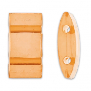 Perles synthétiques 2 trous Ovale Carrier 18x9 mm Topaz x10