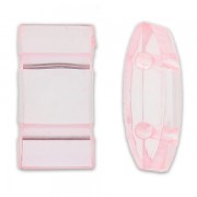 Perles synthétiques 2 trous Ovale Carrier 18x9 mm Light Rose x10|raw }}