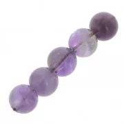 Perles rondes en pierre gemme Amethyste  4 mm x20