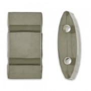 Perles synthétiques 2 trous Ovale Carrier 18x9 mm Black Diamond x10|raw }}