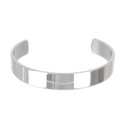 Bracelet jonc plat 12 mm en Acier inox x1|raw }}