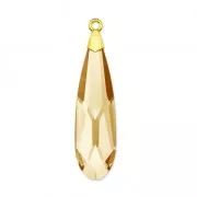 Goute Prismatic PureCrystal 6533 23 mm Crystal Golden Shadow/doré x1