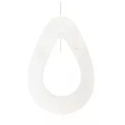 Pendentif goutte évidée en Nacre 35 mm x1