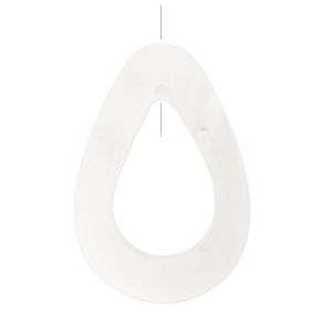 Pendentif goutte évidée en Nacre 35 mm x1
