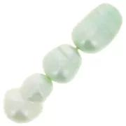 Perles d'eau douce irrégulières teintées 9x8 mm - Mint x6