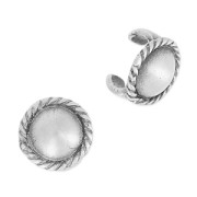 Poussoir à serrer pour lacet 5 mm placage argent fin x1|raw }}