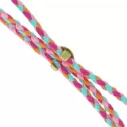 Poussoir à serrer pour lacet 5 mm placage argent fin x1