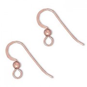 Crochets d'oreilles 16 mm en Rose Gold filled (or laminé)    x2|raw }}