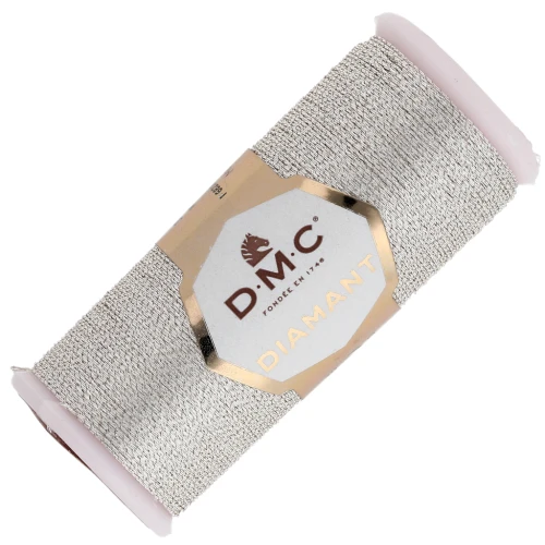 Fil à broder DMC Diamant Argenté (D168) x35m