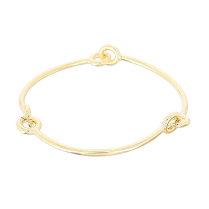 Bracelet jonc articulé 65 mm light gold HQ x1