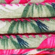 Cordon coton tubulaire 4 mm Fuchsia/Khaki x 1 m|raw }}