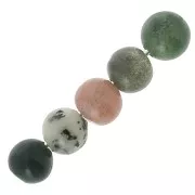 Perles rondes 3 mm pierre gemme Agate Indienne x25