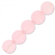 Perles rondes 4 mm en pierre gemme Calcedoine rose x20|raw }}
