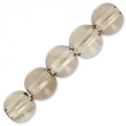 Perles rondes en pierre gemme Quartz fumé 4 mm x20|raw }}