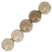 Perles rondes en pierre gemme Quartz fumé 8 mm x10
