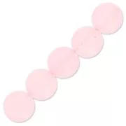 Perles rondes 10 mm en pierre gemme Calcedoine rose x5