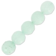 Perle Ronde facettée 12 mm pierre gemme Amazonite x1
