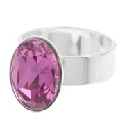 Bague pour cabochon PureCrystal 4120 14x10 mm argenté x1