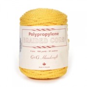 Cordon tressé macramé 6 mm Jaune x 91 m|raw }}