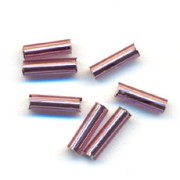 Perles rocailles Preciosa  tubes 6.5x2 mm Light Amethyst Silver Lined x20g