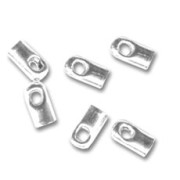 Embouts pour chaîne et cordon 1.5 mm - Argenté x20
