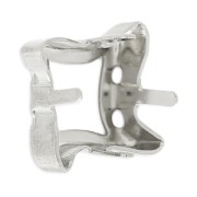 Serti griffe Twister pour cabochon PureCrystal 4485 10.5 mm rhodié x1