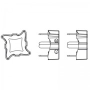 Serti griffe Twister pour cabochon PureCrystal 4485 6 mm doré x1