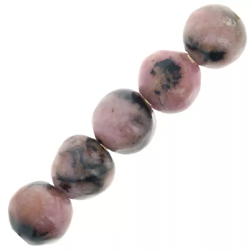 Perles rondes en pierre gemme Rhodonite 4 mm x20