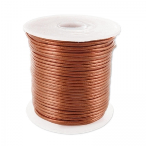 Cordon cuir 1 mm Cuivré Métallisé x 25 m